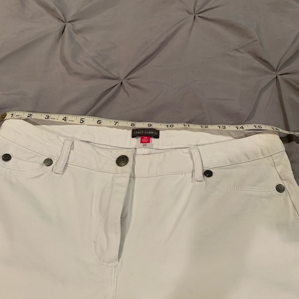Vince Camuto White Denim Jeans in Sz 10 - Picture 11 of 11